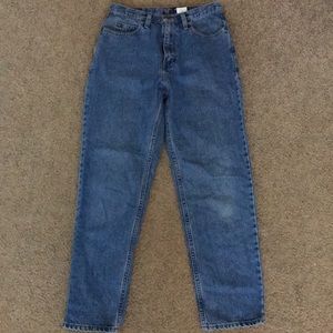 High waisted Eddie Bauer medium wash jeans